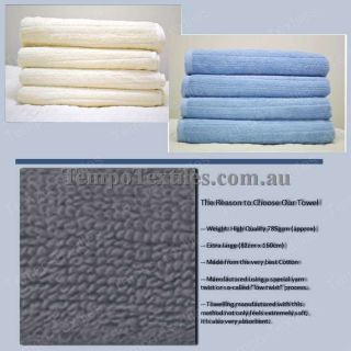 2X 785gsm Luxury Egyptian Cotton Bath Sheet Soft 90cm x 160cm Red
