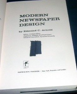 modern newspaper design by edmund c arnold