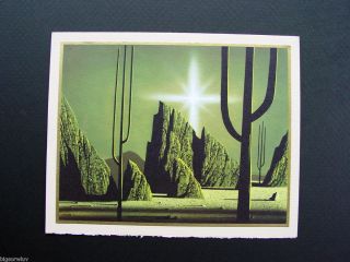Desert Christmas Eyvind Earle RARE Christmas Card Lovely