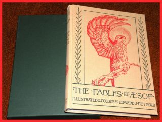 FOLIO SOCIETY   Aesops Fables   ILLUSTRATED by Edward J. Detmold