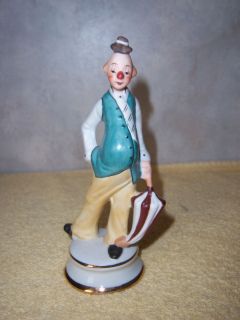 EMMETT KELLY THE CLOWN PORCELAIN FIGURINE COLLECTORS GALLERY SAUSALITO