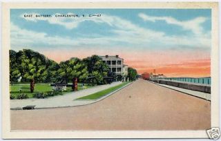 Vintage East Battery Charleston South Carolina SC