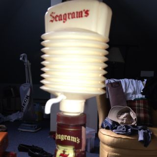Vintage Seagrams 7 Empty Bottle with Tap
