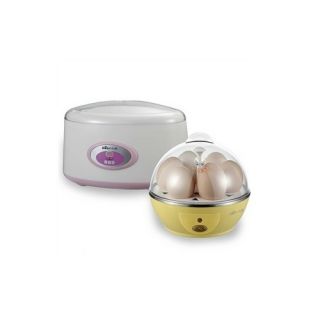 Electric 500ml Yogurt Maker 6 Egg Cooker Boiler Set