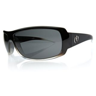 Electric Sunglasses Charge Black Clear Fade with Grey Polarized Lens