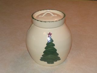 East Texas Pottery Marshall Texas Christmas Tree Cookie Jar Clean Very