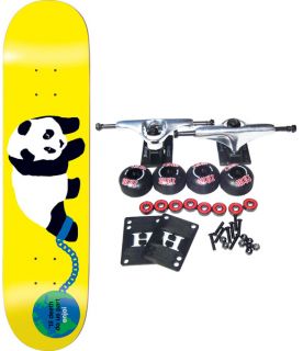 Enjoi Complete Skateboard Ball Chain Yellow Panda 7 5