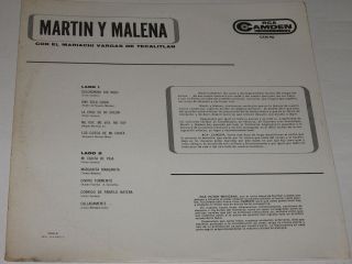 Martin Y Malena Golondrina Sin Nido LP Mariachi