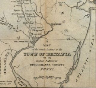  by TANNER, BRITANIA PA BRITISH EMIGRANT SETTLEMENT SUSQUEHANNA COUNTY