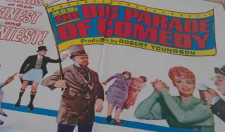 The Big Parade of Comedy Movie Poster 1 Sheet 1964 Original 27x41 Marx