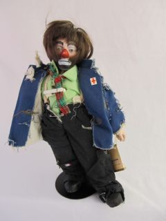 Emmet Kelly Jr Articulated Doll Clown Figurine