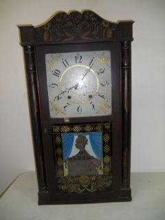 Antique Eli Terry Wall Shelf Clock Beautiful Design