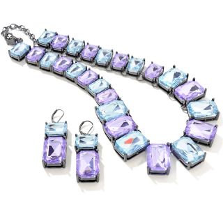 Real Collectibles by Adrienne® Blue and Purple Stone 17 Necklace and
