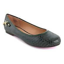 twiggy LONDON Tweed Ballet Flat with Chain Detail