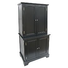 home styles bedford computer cabinet with hutch ebony d