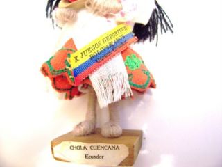 Chola Cuencana Ecuador Folk Art Doll