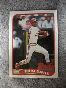 1989 Topps Eric Davis 330 Cincinnati Reds MLB Great Baseball Outfield