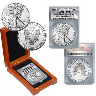 2012 Silver Eagle Walking Liberty Dollar LE Coin,   ANACS SP70