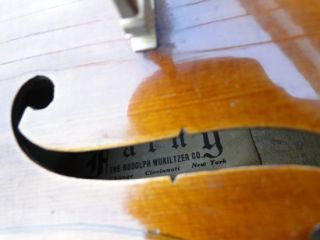 Vintage Rudolph Wurlitzer Adult 4 4 Violin w Case 1940s New York