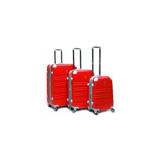 CalPak Modesto 3 piece ABS Hardcase 4 Wheel Luggage Set in Black at