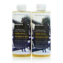 korres mulberry vanilla ultra hydrating shower gel duo d