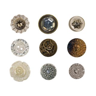 Scrapbooking Tim Holtz Idea Ology Accoutrements Fanciful Buttons