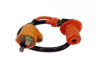 High tension performance racing ignition coil for 50cc QMB139 and
