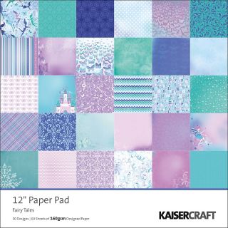 Kaisercraft Fairy Tales Single Sided 160gm 12 x 12 Paper Pad   60