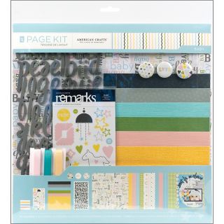 American Crafts 12 x 12 Scrapbook Page Kit   Baby