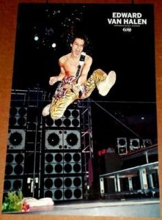 Eddie Van Halen Kramer Red Frankenstrat 83 Live Poster