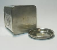 Old Silver Plated English Breakfast Tea Tin