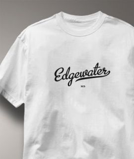 Edgewater Maryland MD Metro White Hometown s T Shirt XL