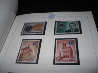 San Marino mint collection in album, all stamps shown in 25 pictures