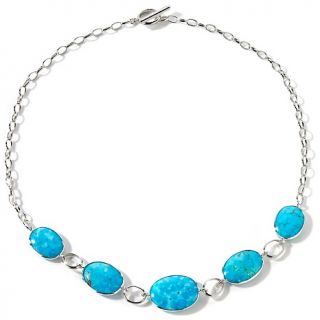  Matthew Foutz Heritage Gems Imperial Blue Turquoise 18 Link Necklace