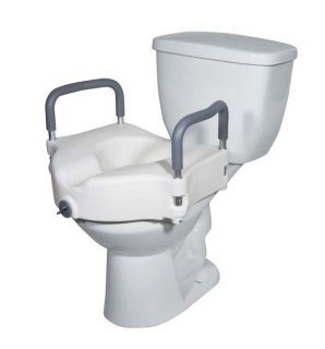 Raised Toilet Seats   Elevated Toilet Seat w Removable Armrests Safety