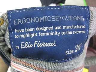 Elio Fiorucci Love Therapy Embroidered Jeans Shorts 26
