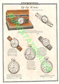 1932 New Haven Elm City Tip Top Watch Pocket Ad