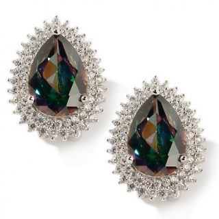  Simmons Jewelry Justine Simmons Jewelry 22.21ct Pear Shape CZ Earrings