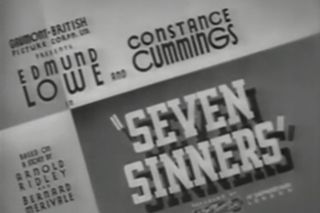 Seven Sinners DVD 1936 Edmund Lowe British Crime Thriller aka Doomed