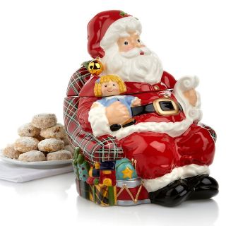 Jeffrey Banks Jeffrey Banks and Davids Cookies Santa Jar with Pecan