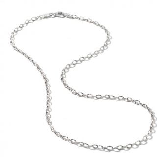 Jewelry Necklaces Chain Sterling Silver 2.5mm Oval Rolo Chain 18