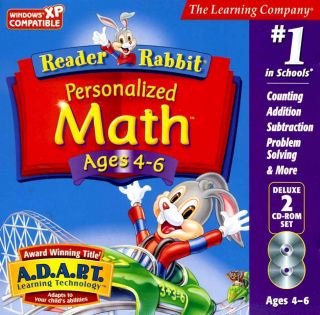 Reader Rabbit Personalized Math 4 6 Dlx 2 CDs New