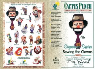 Cactus Punch SIG17 Embroidery Digitizing Design CD SEWING THE CLOWNS