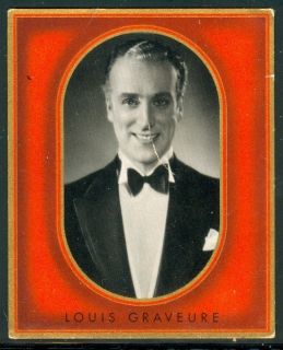 1936 Louis Graveure The Mystery Man Vintage Filmbilder Cigarette Card
