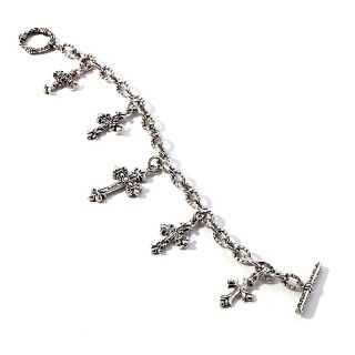  stately steel cross design charm bracelet rating 2 $ 32 95 s h $ 5 95