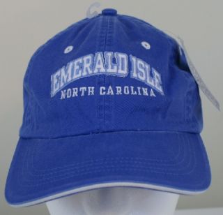 Emerald Isle North Carolina Blue Golf Hat Cap