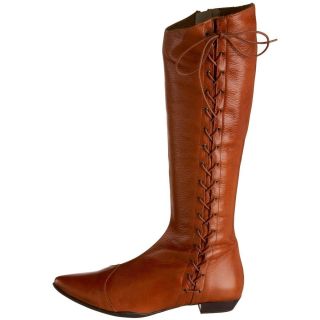 Eric Michael Womens Phoebe Black Brown Leather Boot