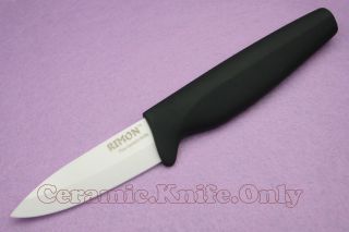 RIMON Ceramic Chefs Knife CMT AVW003 Black Handel