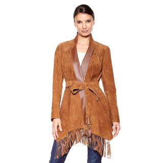 by falchi suede jacket with fringe trim rating 35 $ 119 95 s h $ 8 95