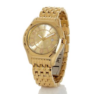 Timepieces by Randy Jackson Ladies Tonal Logo Bracelet Watch